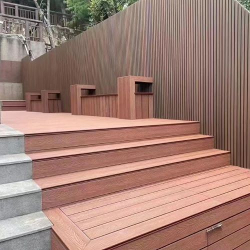 广州户外塑木地板施工案例
