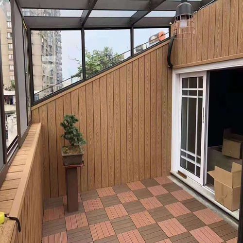广州阳光房室内木塑墙板装修施工案例