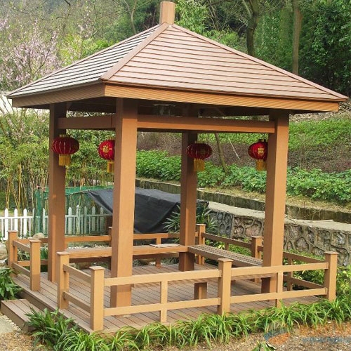 广州户外塑木凉亭建造工程