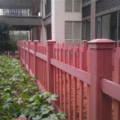 广州高校木塑围栏护栏隔栅施工案例